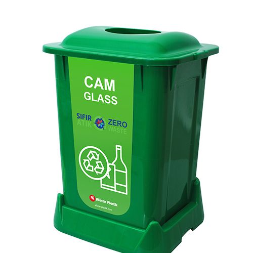 Afacan Plastik Zero Waste Bıns ( Glass Waste ) 50 Lt