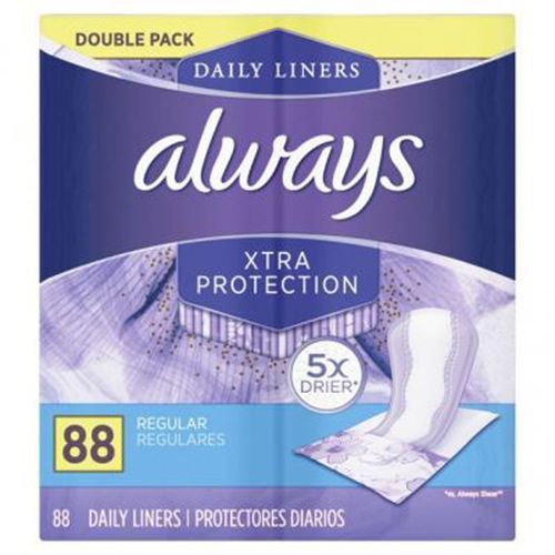 Always Xtra Protection Daily Liners Double Pack 88 Pieces