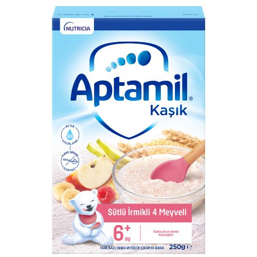 Aptamil Sütlü İrmikli 4 Meyveli 250 G 6-36 Ay