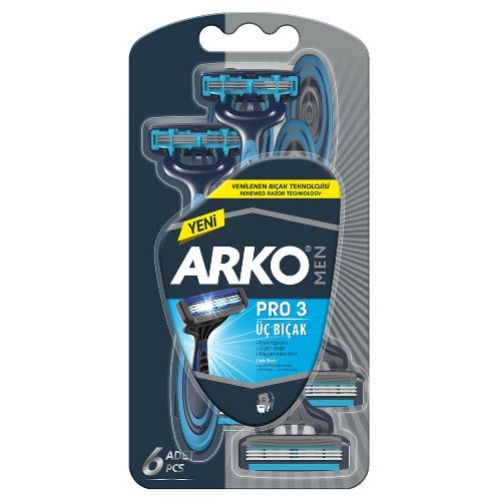 Arko Men Razor Pro 3 6 Pcs