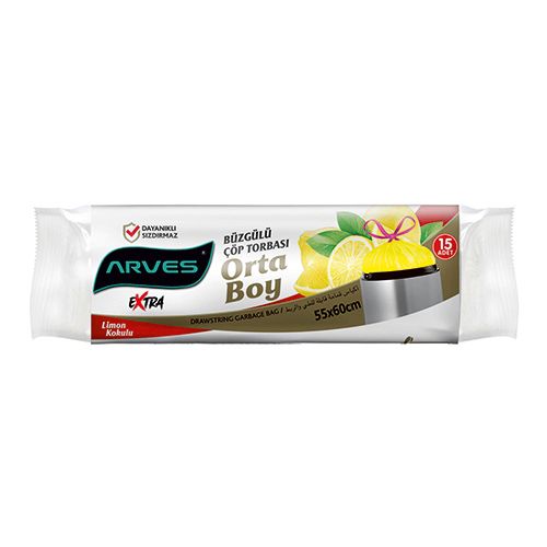 Arves Extra Güçlü Büzgülü Limon Kokulu Orta Boy