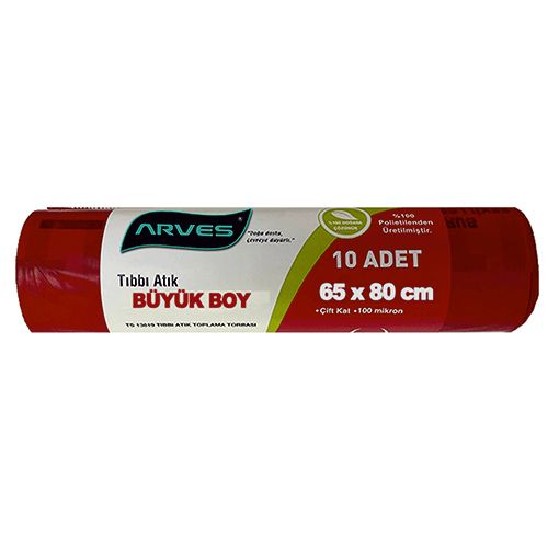 Arves Tıbbi Atık Torbası Büyük Boy