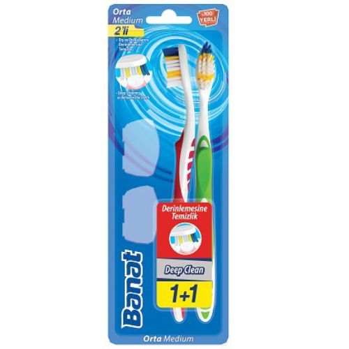 Banat Deep Clean Toothbrush 1+1