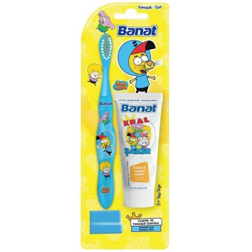 Kral Şakir Kids Oral Care Set (with 25 ml toothpaste)