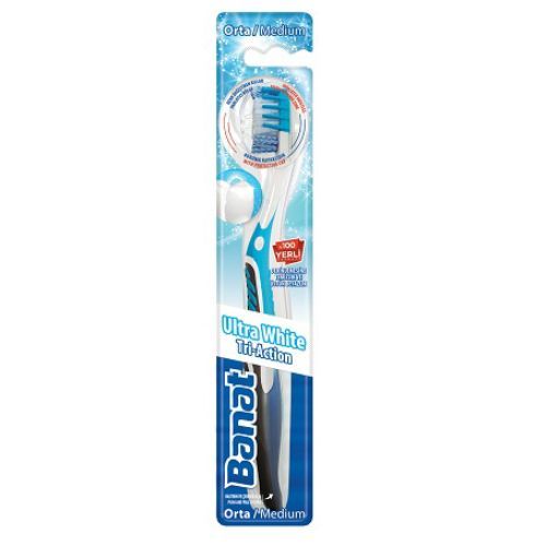 Banat Tri Action Ultra White Whitening Toothbrush