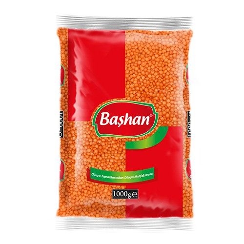 Başhan Red Football Lentils (Turkey Origin Slight Oil Polished) 1 Kg