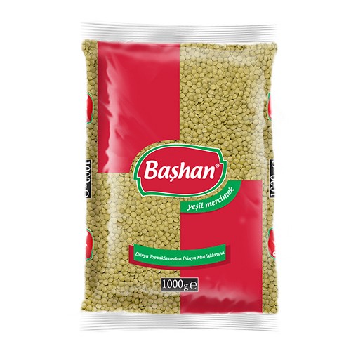 Başhan Yeşil Mercimek (4,5-5mm) 1 Kg