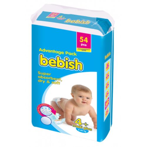 Pine Bebish Maxi Plus 54'Lü Avantaj Paket Bebek Bezi