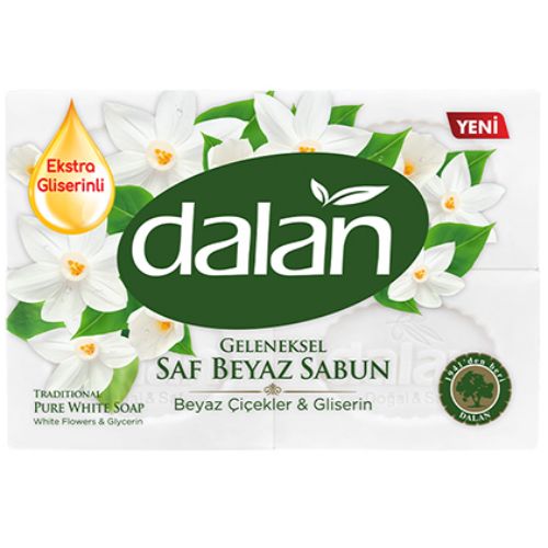 Dalan Beyaz Çiçekler & Gliserin 150 gr x 4