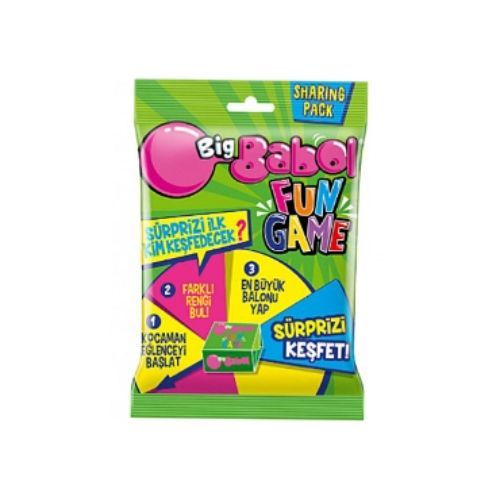 Big Babol Fan Game Mixed Fruit & Forest Fruit Flavored Gum 75.6 Gr