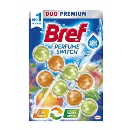 Bref Tuvalet Bloğu Duo Premium Şeftali&Kırmızı Elma İkili