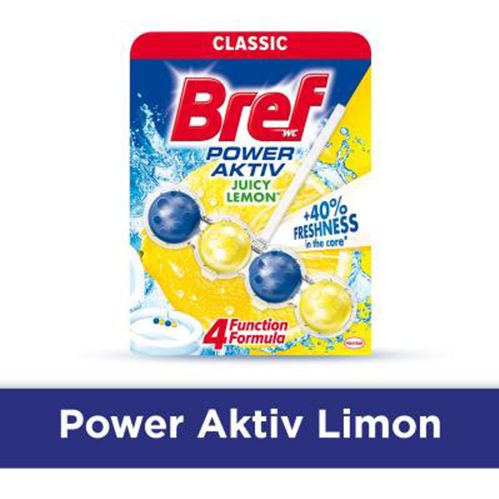 Bref Tuvalet Bloğu Klasik Power Aktif Limon Tekli