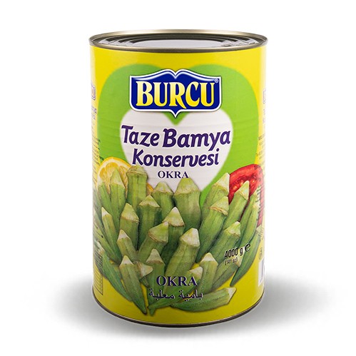 Burcu Bamya Konserve 4000 Gr