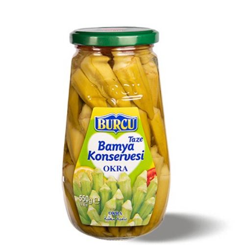 Burcu Okra Tin Canned 550 Gr