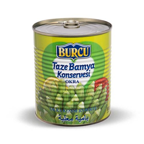 Burcu Okra Tin Canned 800 Gr