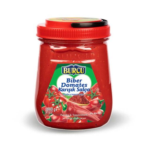 Burcu Mixed Pepper & Tomato Paste Plastic Bottle 1600 Gr