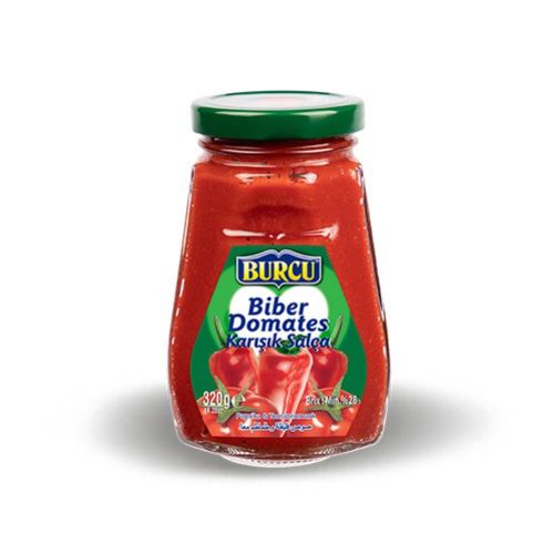 Burcu Mixed Pepper & Tomato Paste Glass 320 Gr