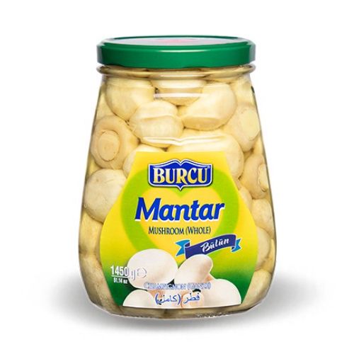 Burcu  Mushroom Glass Canned 1450 Gr