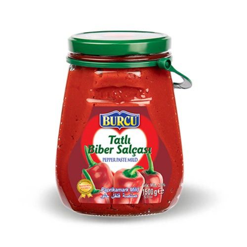 Burcu Pepper Paste Mild Glass 1500 Gr