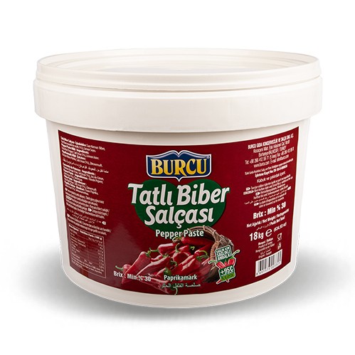 Burcu Tatlı Biber Salçası 18000 Gr