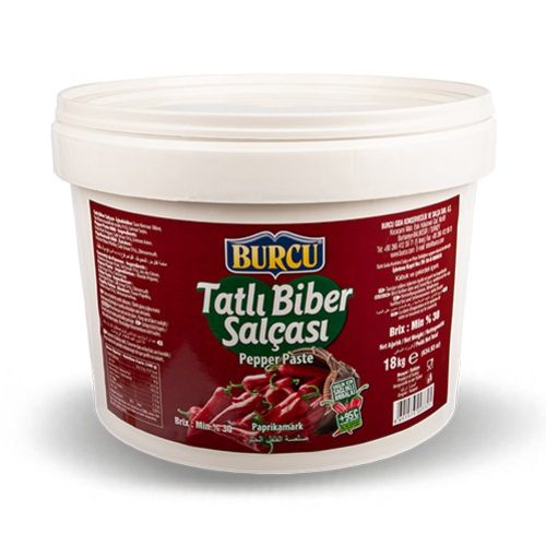 Burcu Pepper Paste Mild Bucket 18000 Gr