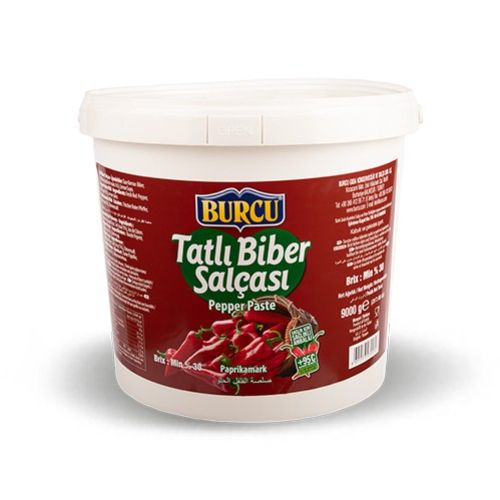 Burcu Pepper Paste Mild Bucket 9000 Gr