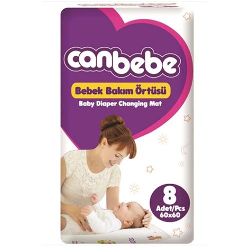 Canbebe Bebek Bakım Örtüsü 8'li