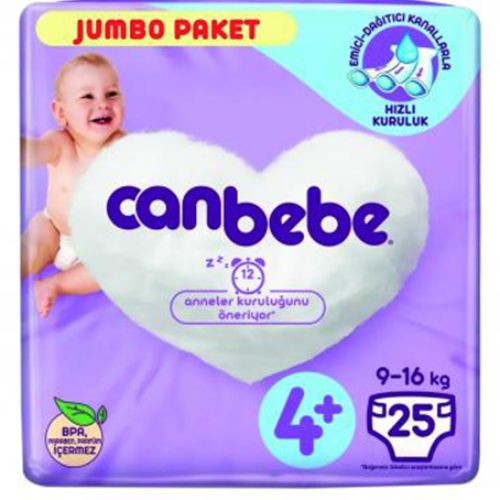 Canbebe Jumbo Paket No 4+ 25 Adet