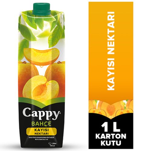 Cappy Bahçe Kayısı Nektarı Karton Kutu 1 Litre