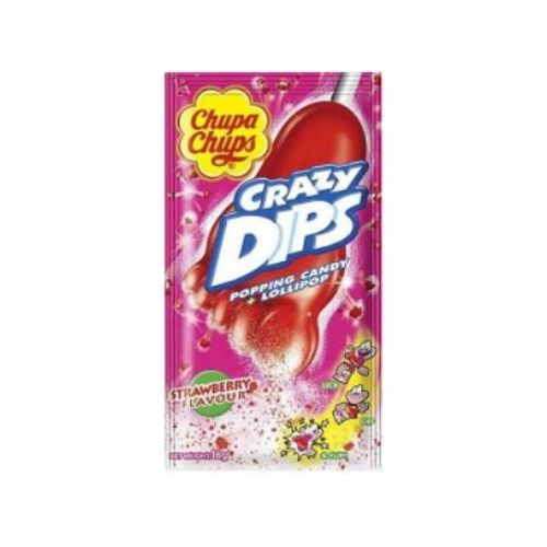 Chupa Chups Crazy Dips Strawberry Candy 16 Gr