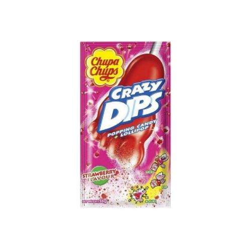 Chupa Chups Crazy Dıps Çilekli Şeker 16 Gr