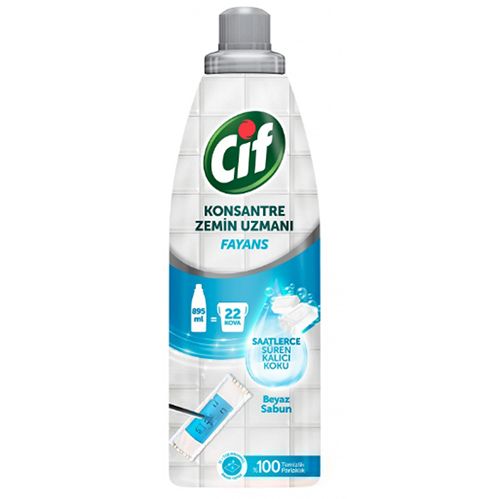 Cif Konsantre Zemin Uzmanı Fayans Beyaz Sabun 895 ml