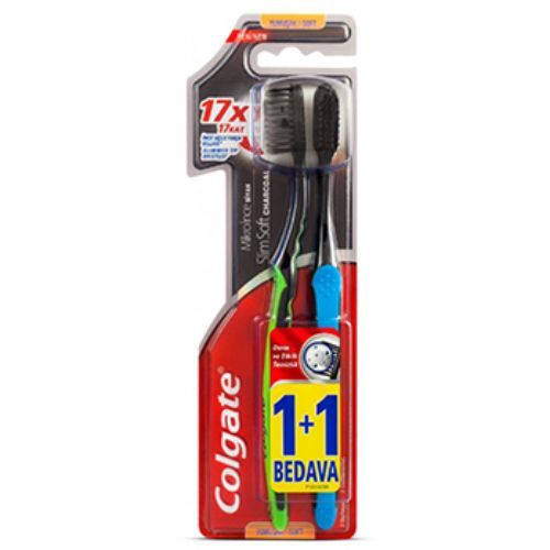 Colgate Micro Fine Black 1+1 Toothbrush 1 Piece