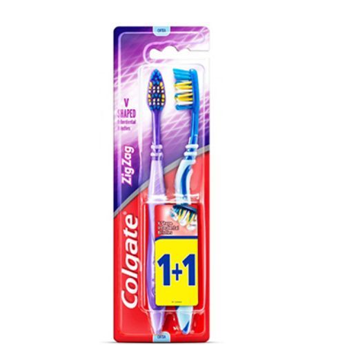 Colgate Zigzag 1+1 Toothbrush 1 Piece