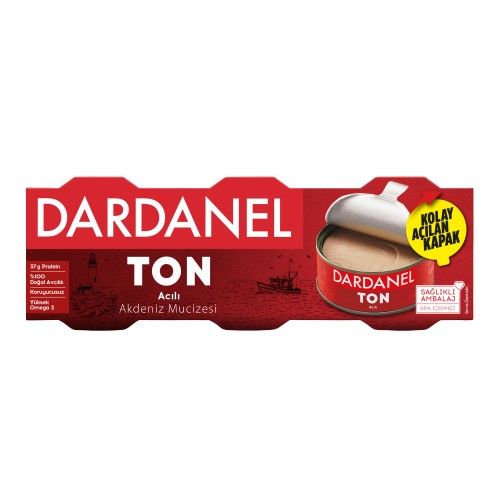 Dardanel Ton Balığı Acılı 75 GrX3