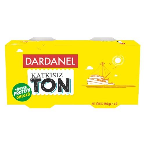 Dardanel Canned Pure Tuna Fish Economic 160 Gr x2