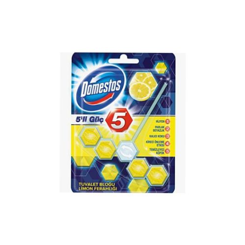 Domestos 5'li Güç Limon Ferahlığı 55 Gr