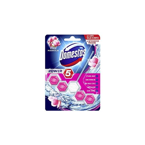 Domestos 5'li Güç Tuvalet Bloğu Manolya Ferahlığı 55 Gr