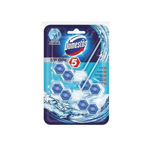 Domestos 5'li Güç Tuvalet Bloğu Okyanus Ferahlığı 110 Gr