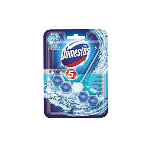 Domestos 5'li Güç Tuvalet Bloğu Okyanus Ferahlığı 55 Gr