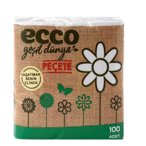 Ecco Yeşil Dünya Napkin 100 Pcs