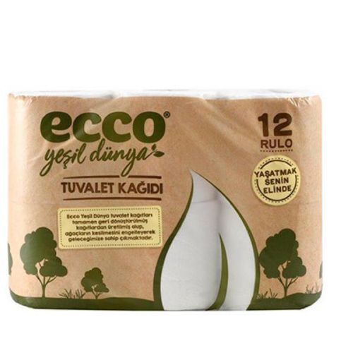 Ecco Yeşil Dünya Toilet Paper 12 Pcs