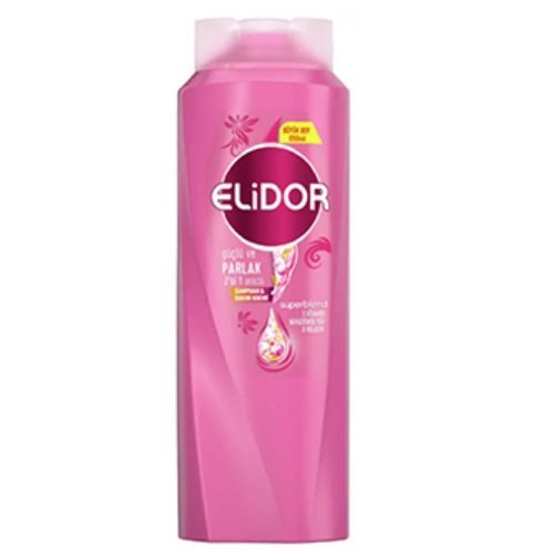 Elidor Strong and Shiny Hair 2 in 1 Shampoo 650 Ml