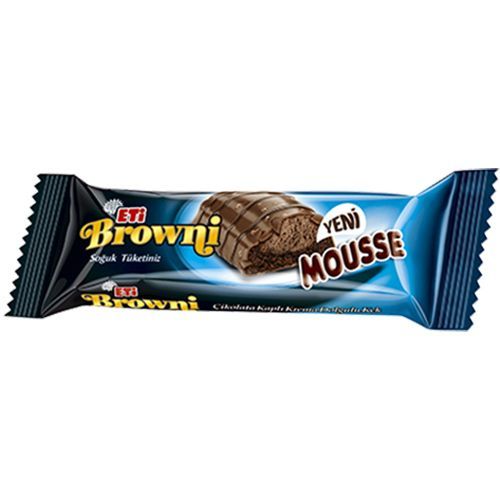 Eti Browni Mousse Chocolate Coated Cream Filled Cake 48 Gr