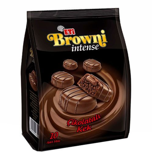 Eti Browni Intense Chocolate Coated Cream Filled Cake Bag 160 Gr