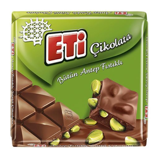 Eti Chocolate with Whole Pistachio 80 gr