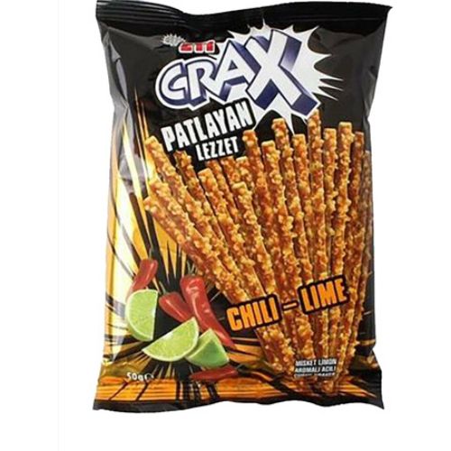 Eti Crax Lezzet Bombası Chili-Lime Çubuk Kraker 50 Gr