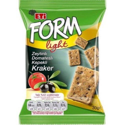 Eti Form Bran Cracker with Olive& Tomato 30 Gr