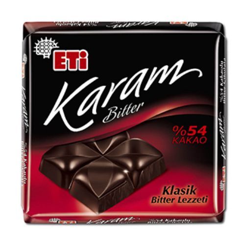 Eti Karam Bitter Chocolate with 54% Cocoa 80 Gr