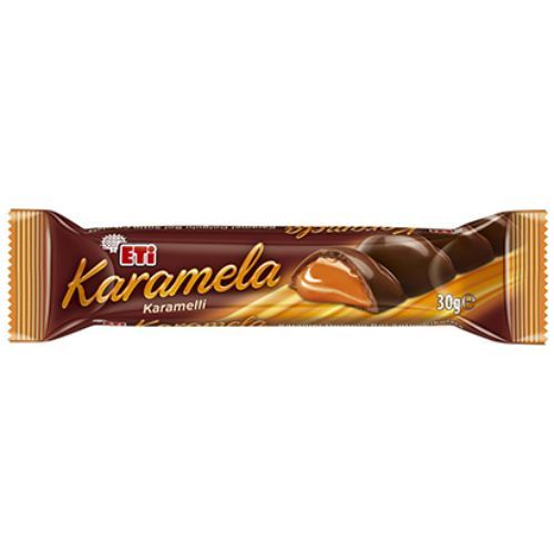 Eti Karamela - Milk Chocolate with Caramel Filling 30 Gr